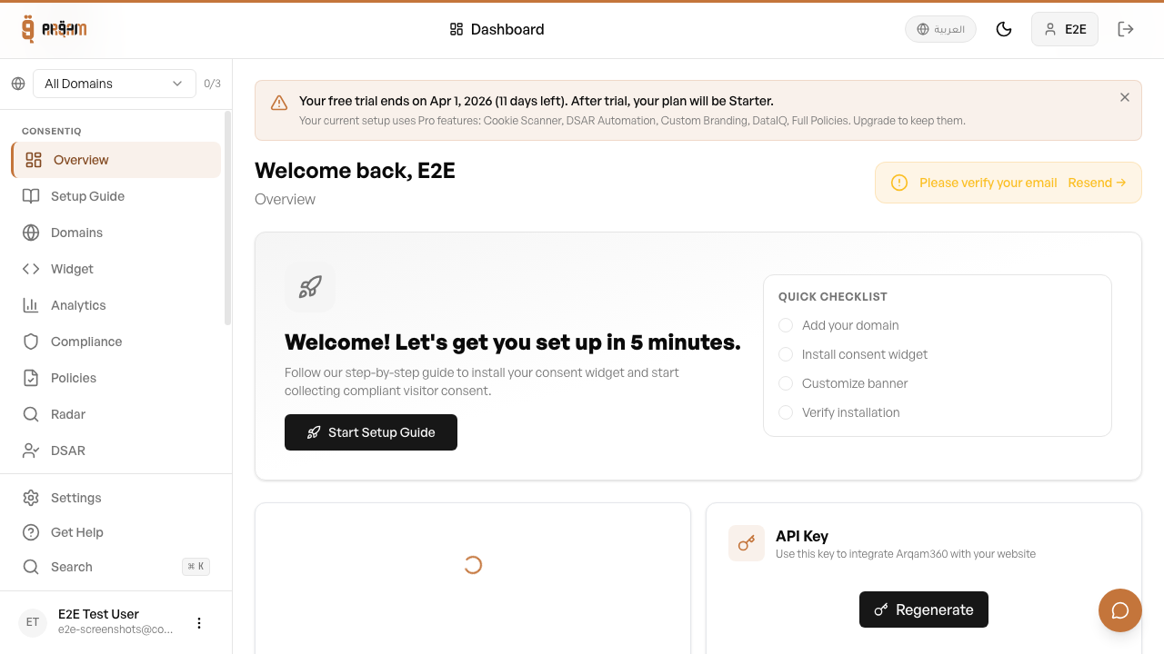 Dashboard showing connected Salla store